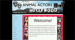 Desktop Screenshot of animalactors.net