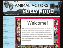 Tablet Screenshot of animalactors.net