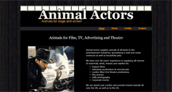 Desktop Screenshot of animalactors.co.uk