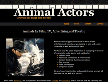 Tablet Screenshot of animalactors.co.uk
